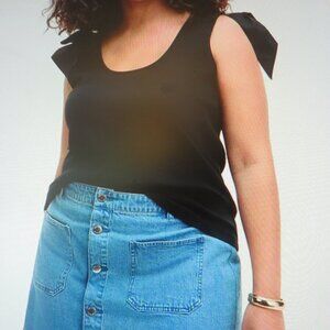 ON 34th Trendy Plus Size Bow-Shoulder Tank Top